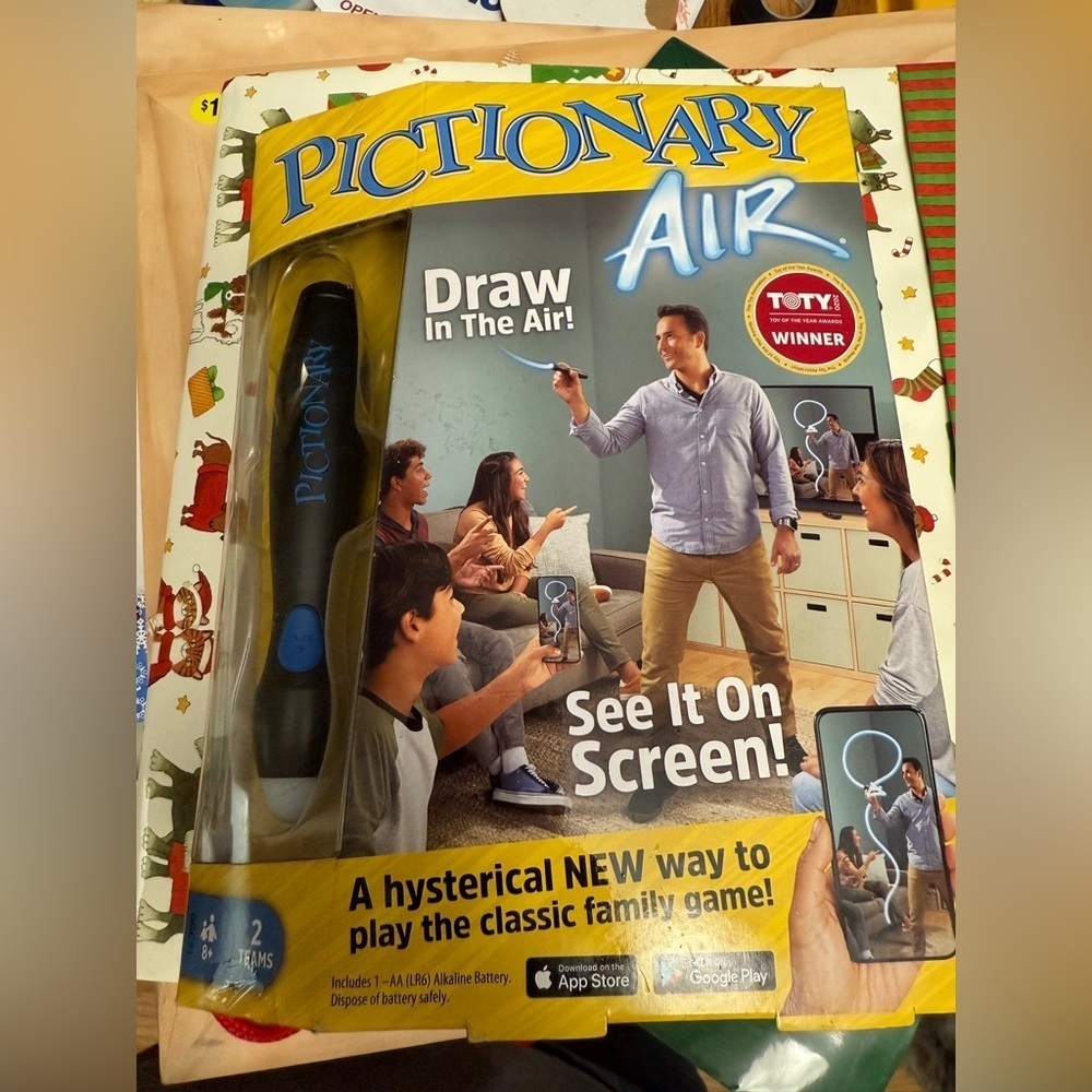 Mattel Pictionary Air Game - Blue and White BRAND NEW